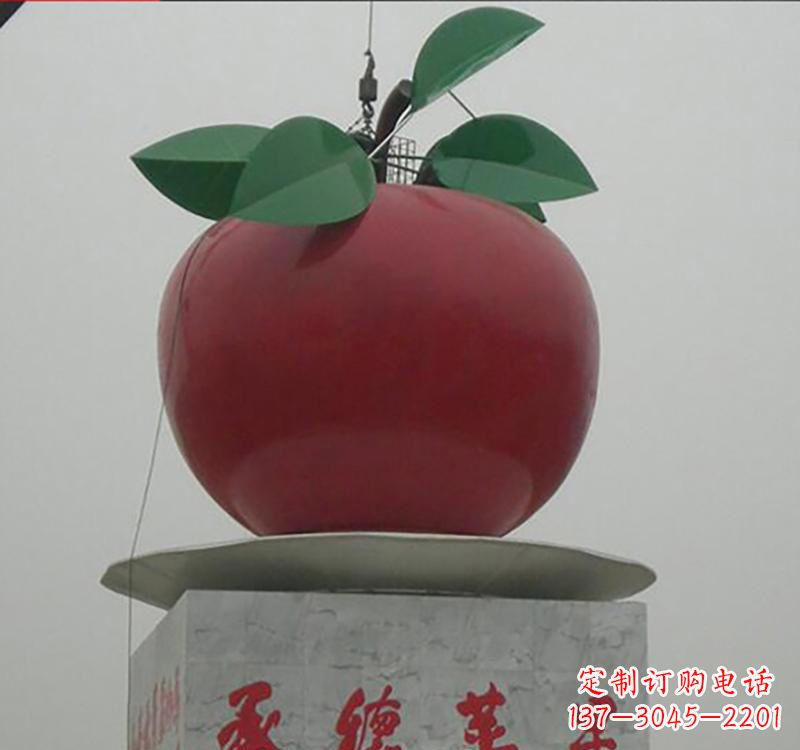 常州不锈钢苹果雕塑一件充满艺术气息的作品