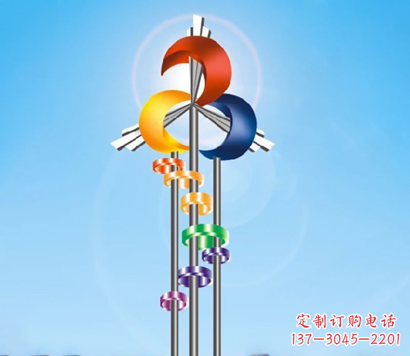 常州不锈钢广场风车雕塑