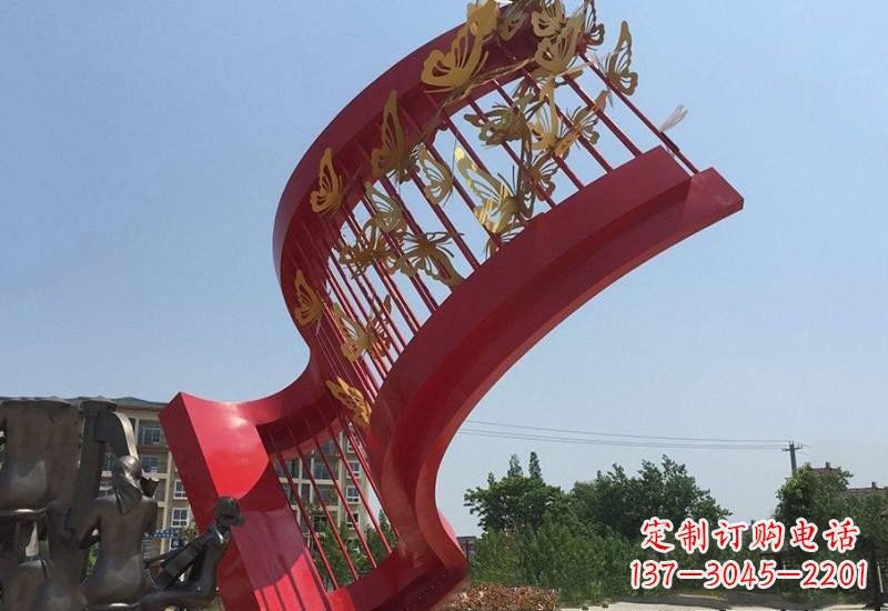 常州不锈钢蝴蝶灵动的艺术雕塑