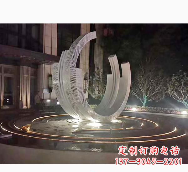 常州不锈钢广场喷泉雕塑精美的艺术珍品