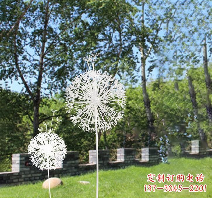 常州不锈钢广场上的蒲公英雕塑
