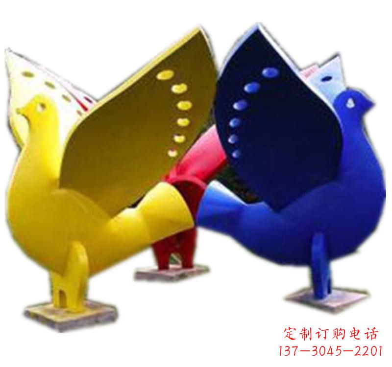 常州不锈钢制作的和平鸽雕塑