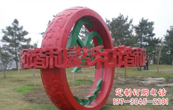 常州不锈钢谐圆环雕塑精致美观