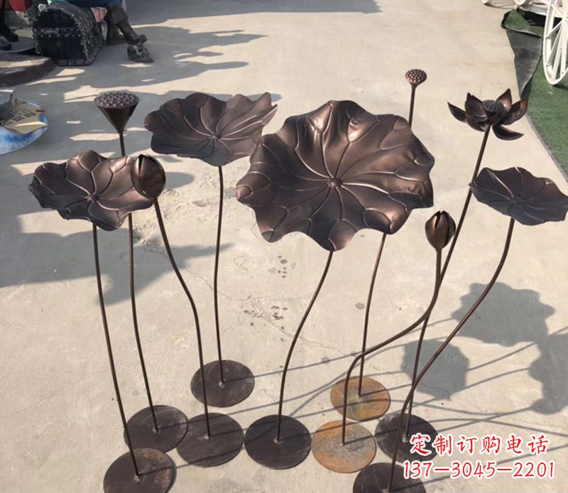 常州不锈钢荷花雕塑传承传统文化