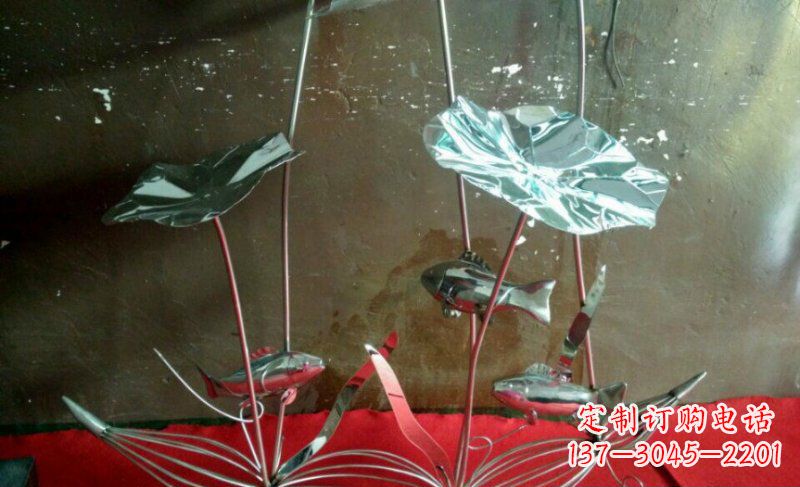 常州不锈钢荷花雕塑