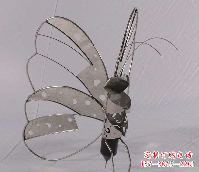常州不锈钢蝴蝶雕塑精美的艺术品