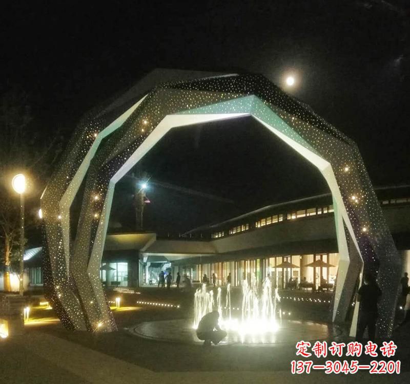 常州不锈钢户外拱门雕塑