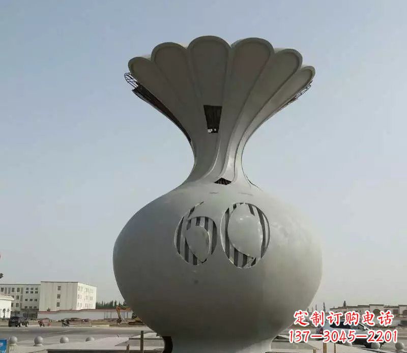 常州不锈钢花篮雕塑