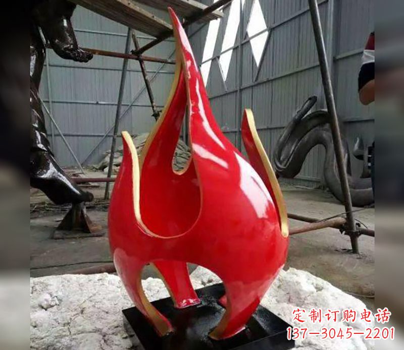 常州不锈钢火龙果雕塑传承传统文化的艺术品