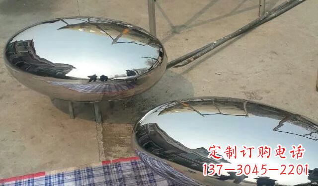 常州不锈钢鸡蛋雕塑精美的艺术作品
