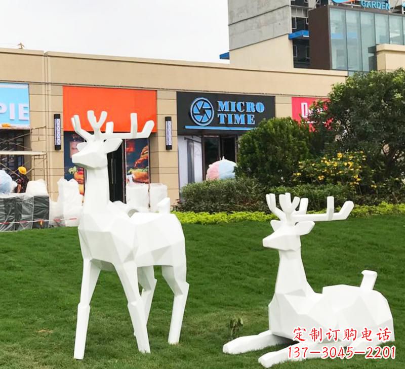 常州不锈钢小鹿雕塑艺术之美
