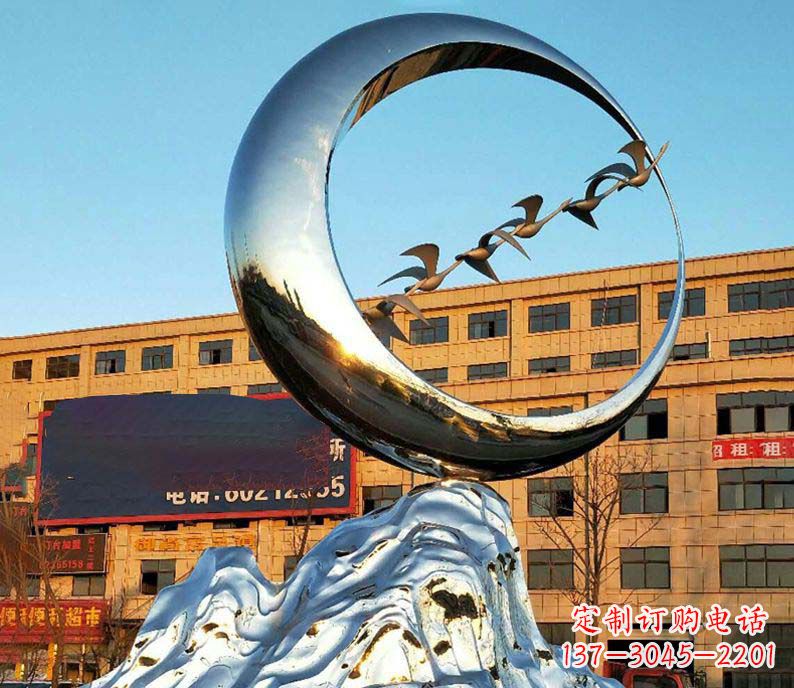 常州雁雕塑不锈钢的艺术精灵