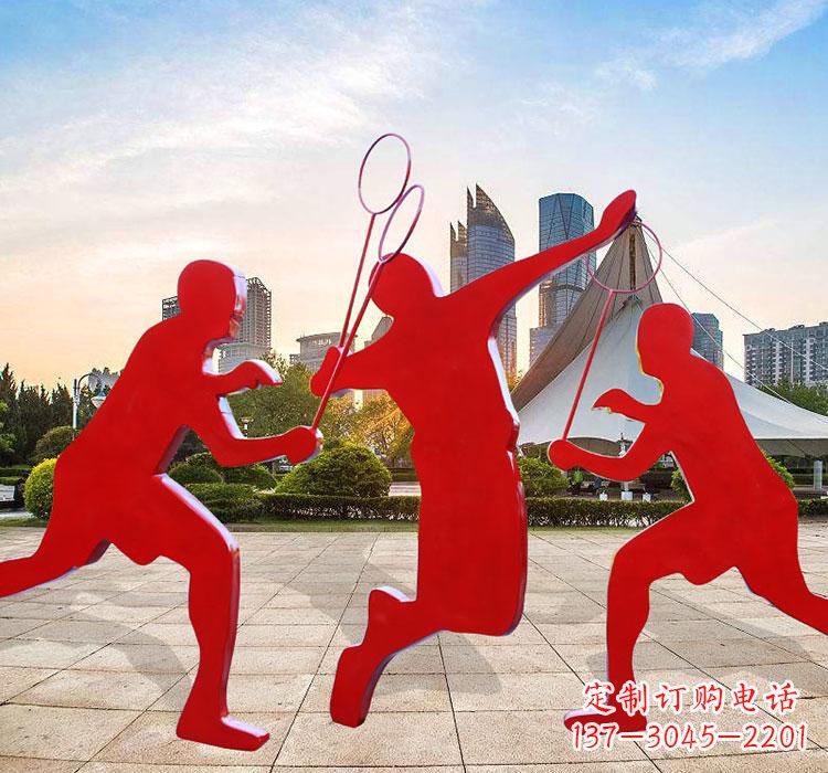 常州不锈钢羽毛球雕塑艺术与运动的完美结合