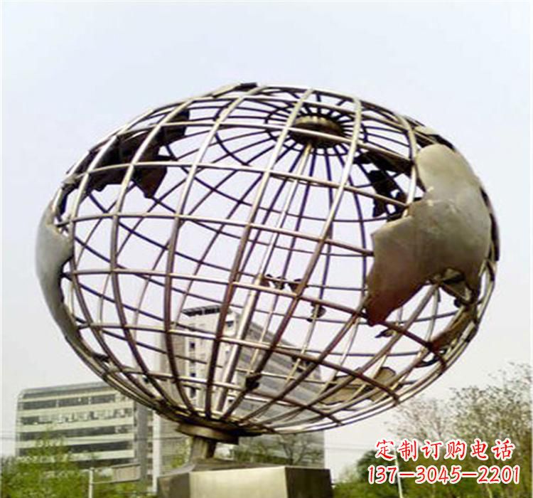常州不锈钢地球仪雕塑让美景永恒