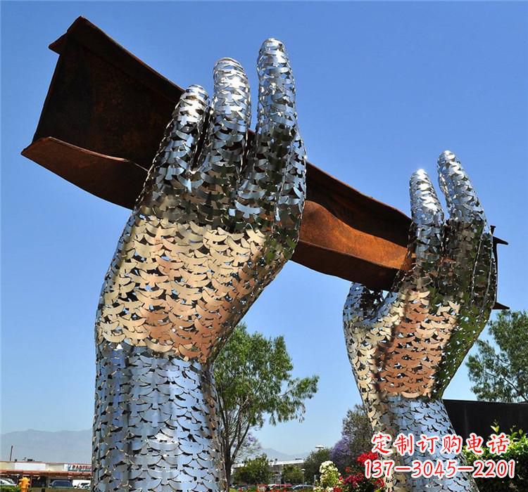 常州不锈钢拱门雕塑精美绝伦