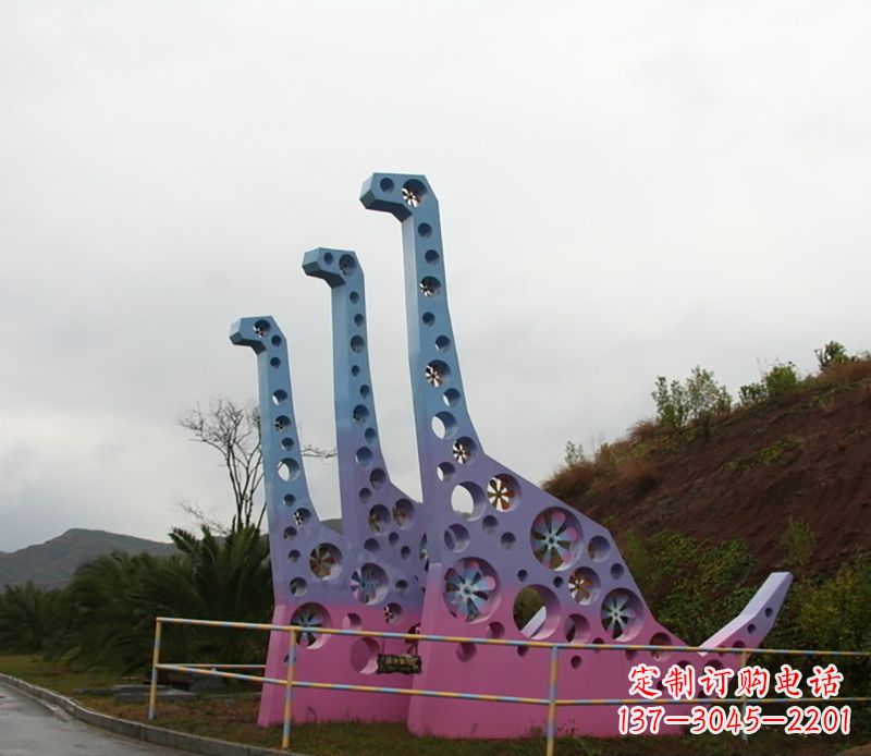 常州不锈钢恐龙雕塑精致的古代艺术