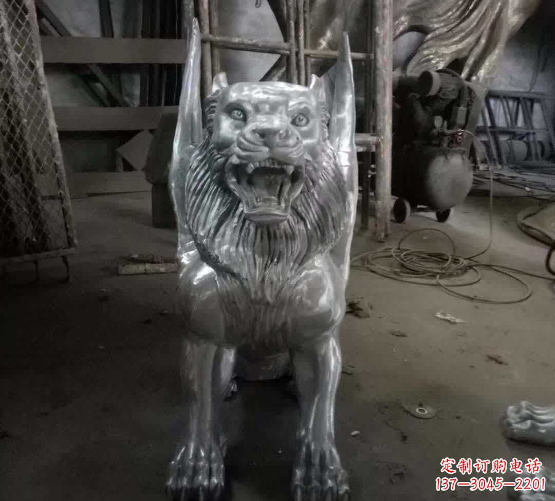 常州不锈钢老虎雕塑经典的艺术品