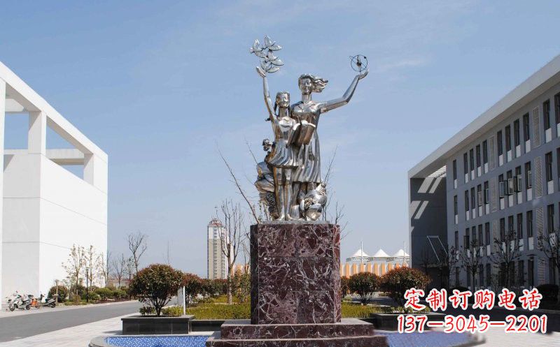 常州不锈钢学生雕塑——记录学生成长的精美艺术品