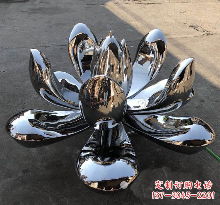 常州不锈钢莲花雕塑精美优雅