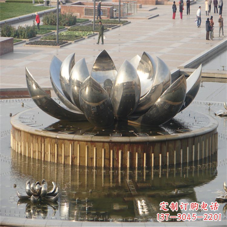 常州不锈钢莲花喷泉——艺术与美的完美结合