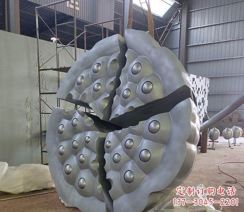 常州不锈钢莲蓬景观雕塑