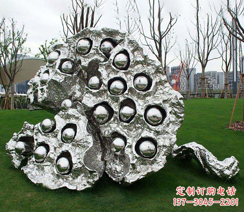 常州不锈钢莲蓬雕塑——精美极致的艺术品
