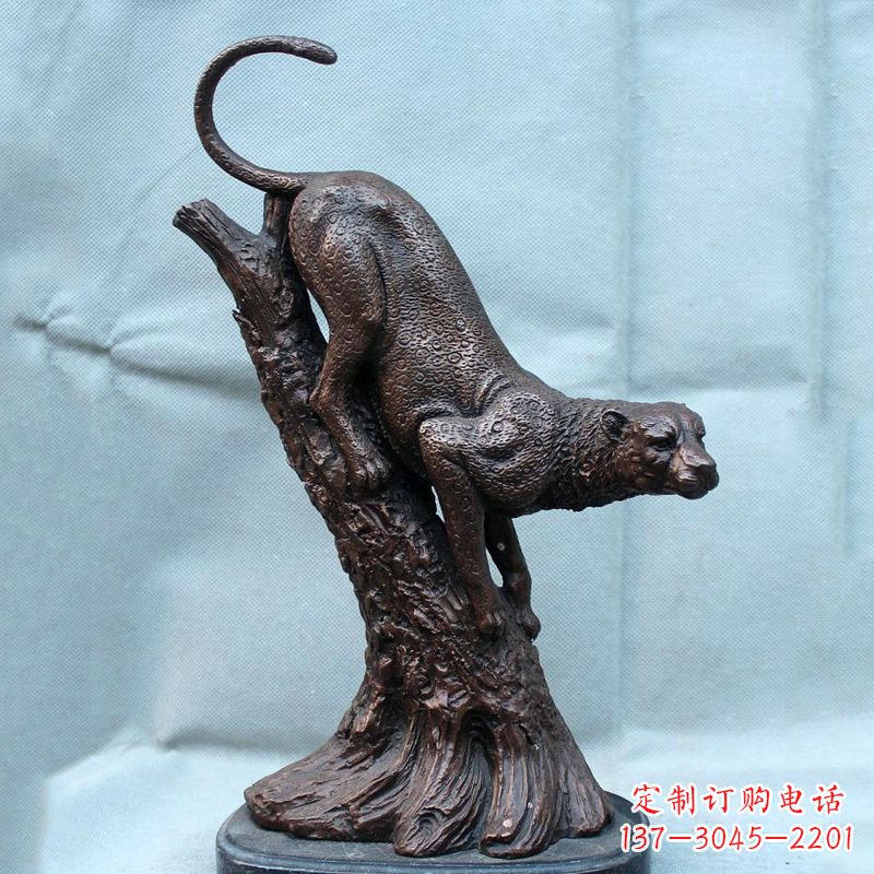 常州不锈钢猎豹雕塑