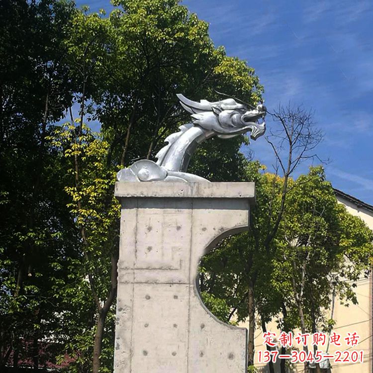 常州不锈钢龙雕塑——传承中华文化精髓
