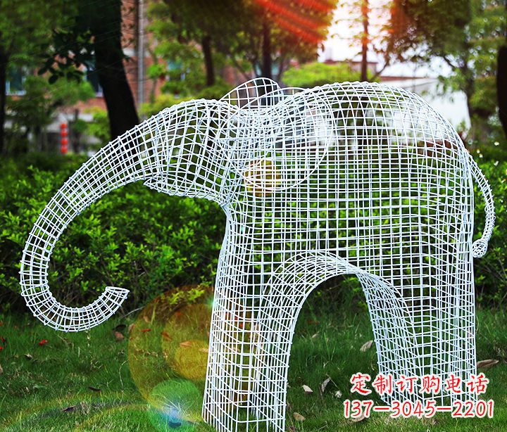 常州不锈钢大象雕塑给城市带来美丽的艺术
