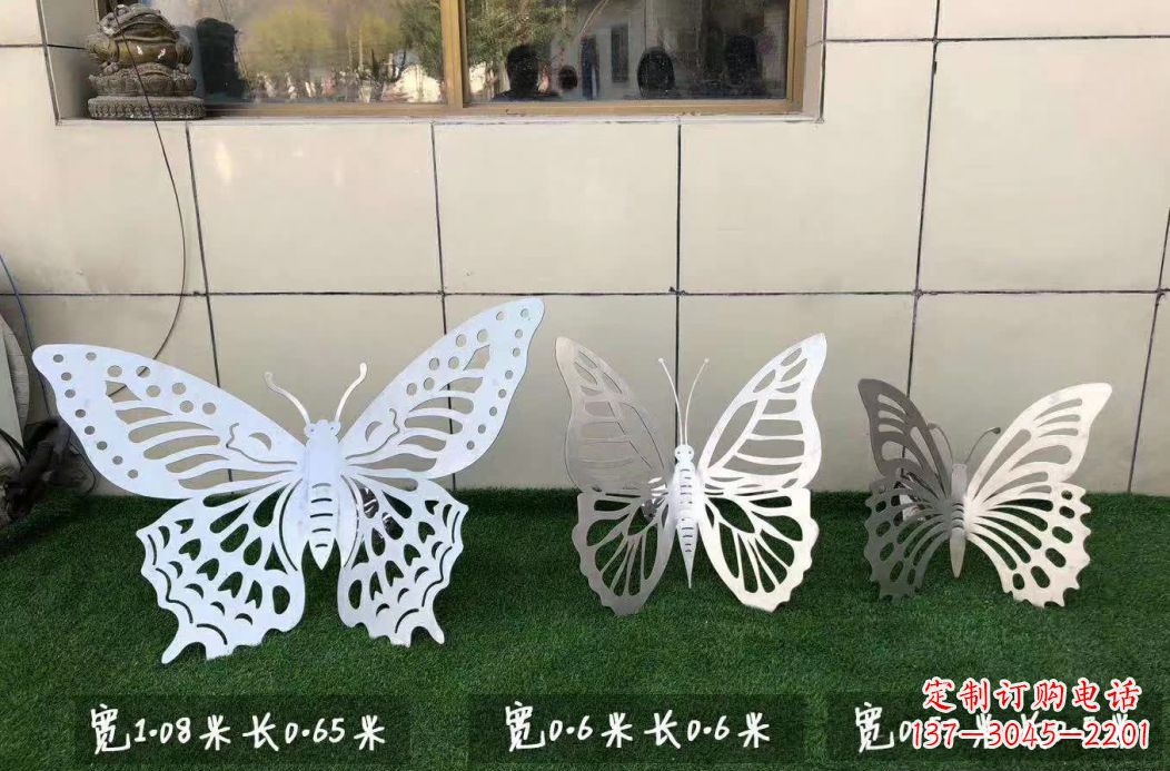常州不锈钢镂空蝴蝶公园雕塑——精美绝伦