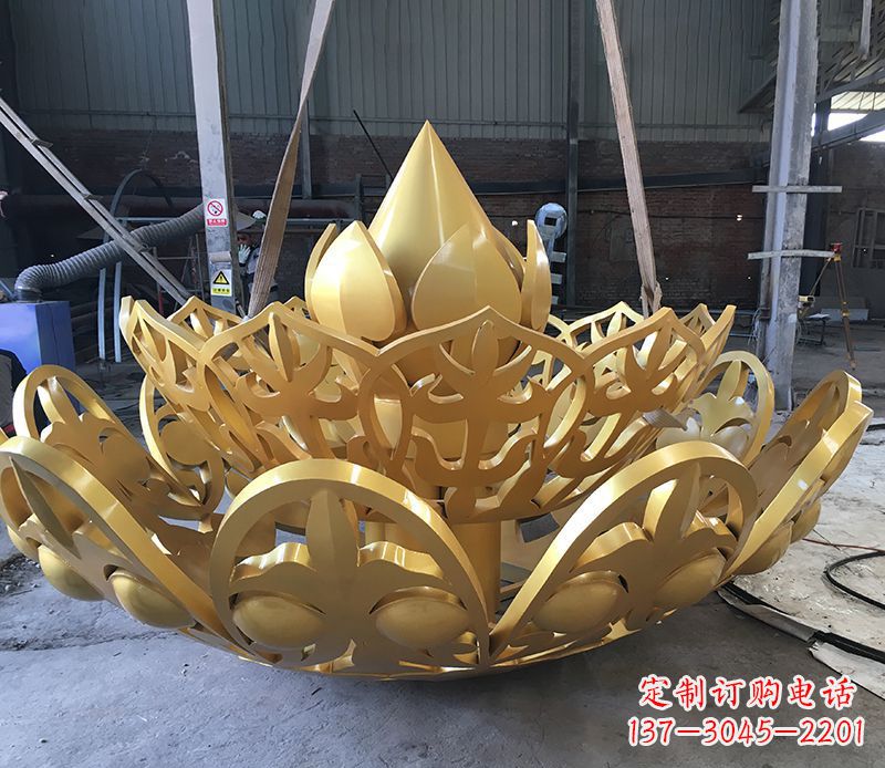 常州不锈钢莲花雕塑精美绝伦