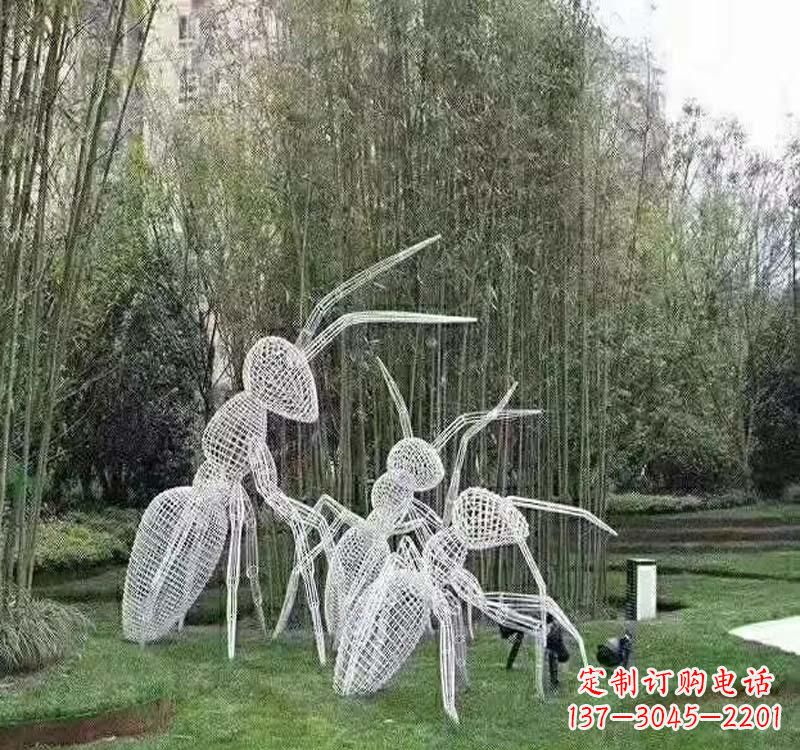 常州不锈钢镂空蚂蚁雕塑艺术细节的精彩绝伦