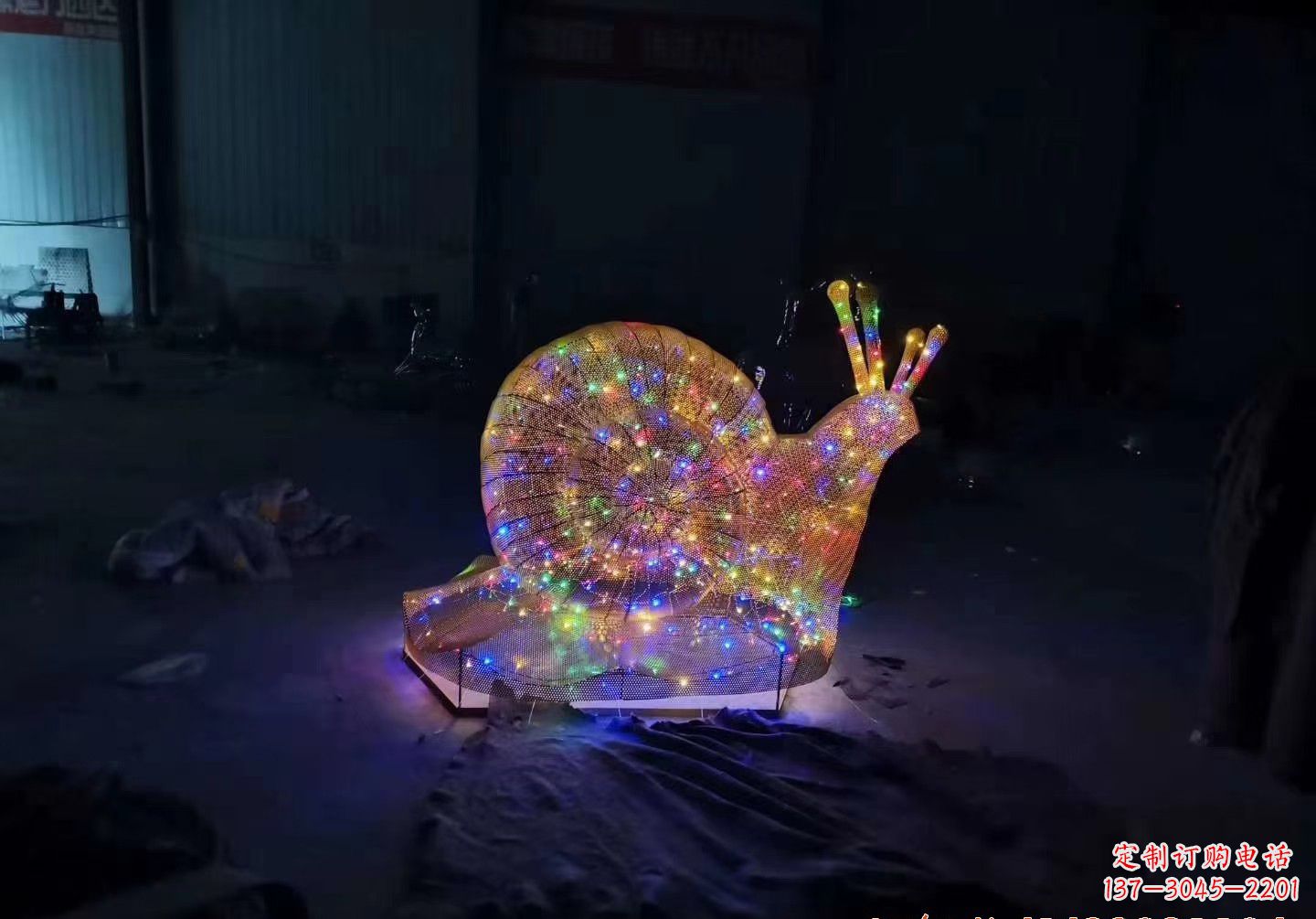 常州不锈钢镂空蜗牛雕塑精致美观的艺术品