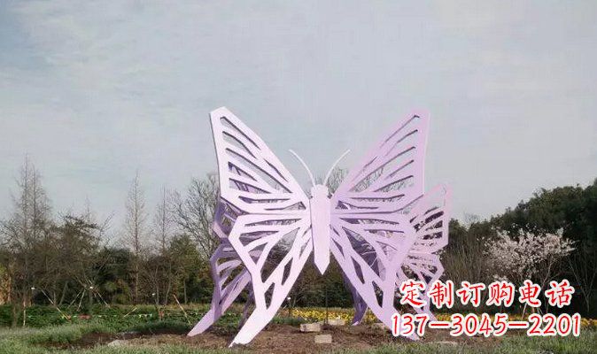 常州不锈钢蝴蝶雕塑美丽的艺术装点