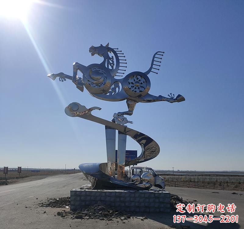 常州不锈钢马踏飞燕城市雕塑