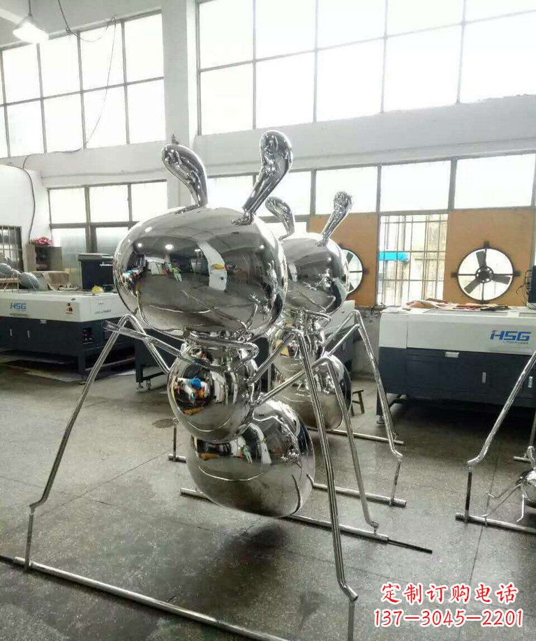 常州不锈钢蚂蚁步行街景观雕塑——融合现代科技与自然之美