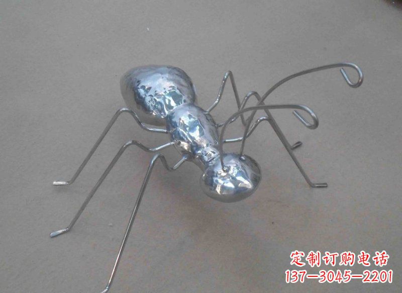常州不锈钢蚂蚁公园动物雕塑 (2)