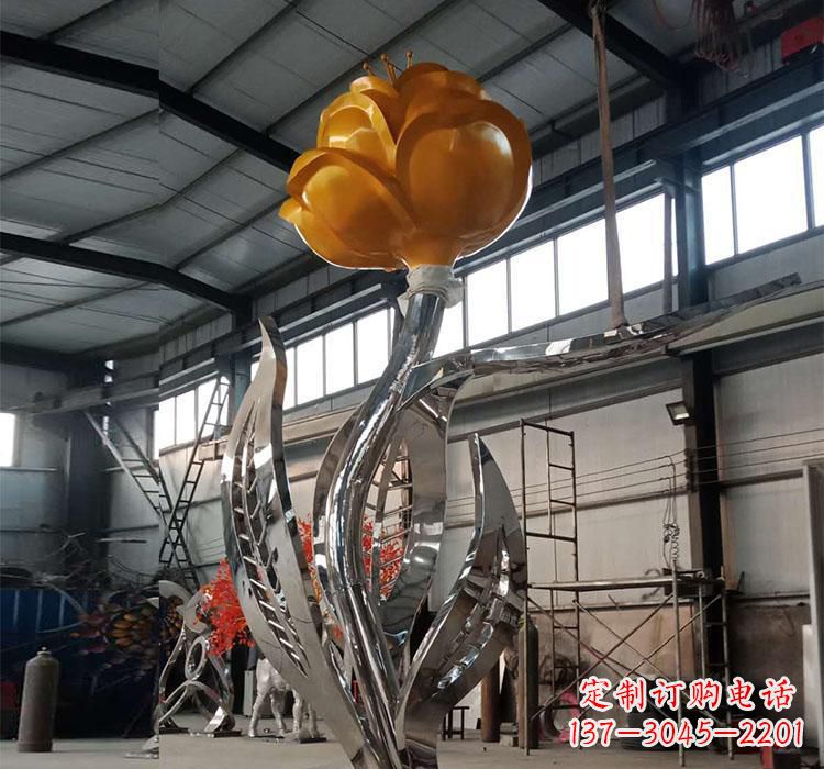 常州不锈钢玫瑰花雕塑一款非凡的艺术品