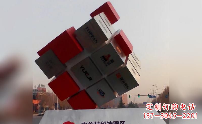 常州不锈钢魔方雕塑艺术精灵的精彩表现