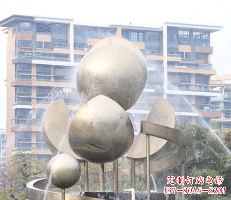 常州不锈钢喷泉雕塑美丽与自然的完美结合