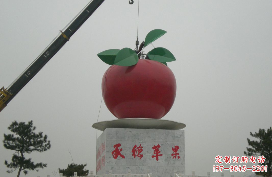 常州不锈钢苹果雕塑精美绝伦的艺术杰作