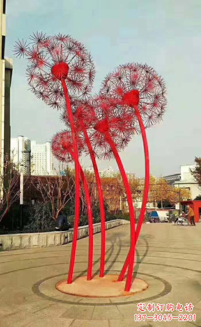 常州不锈钢蒲公英美丽的雕塑之作