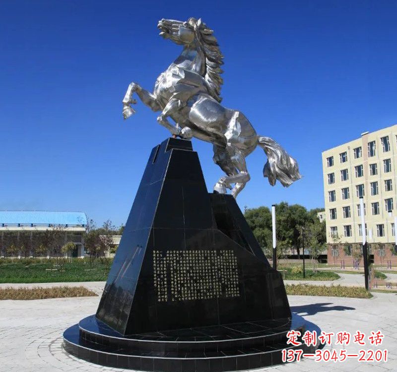 常州不锈钢企业广场奔马雕塑