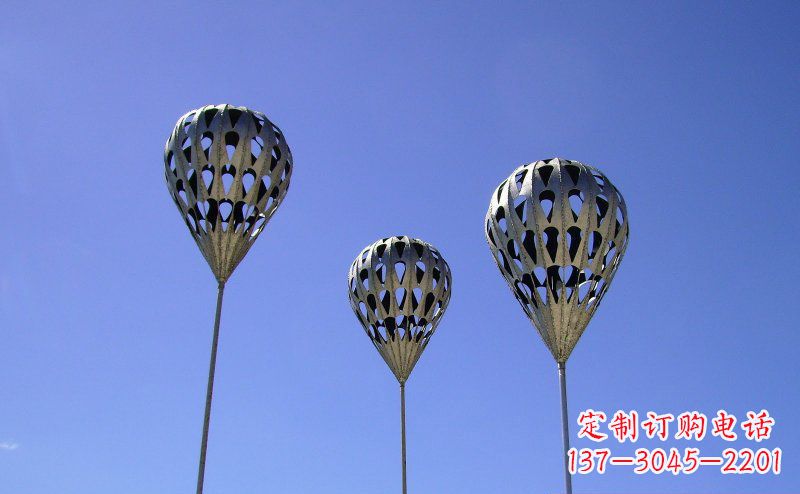常州不锈钢气球雕塑把美丽带回大自然
