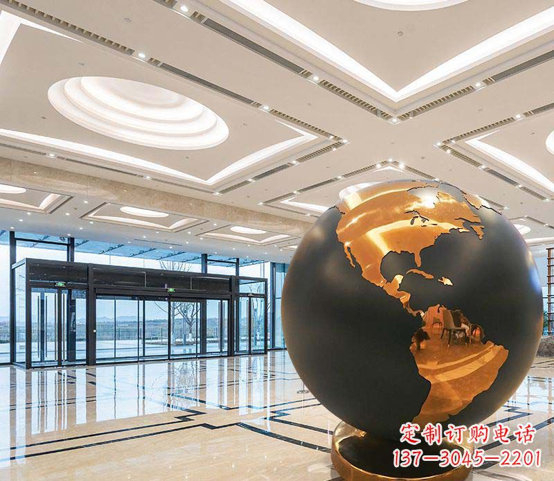 常州不锈钢地球仪雕塑精美绝伦
