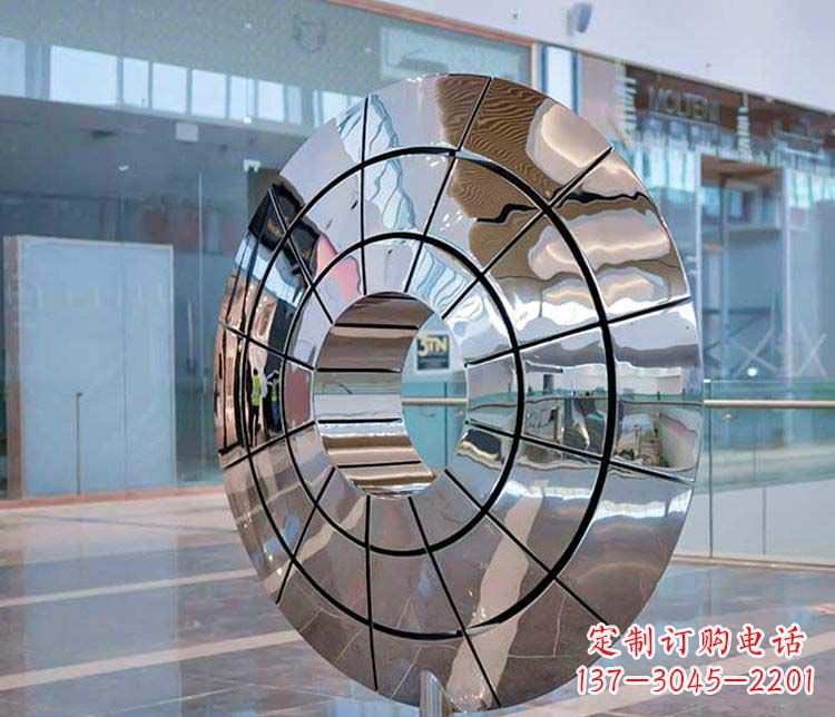 常州不锈钢圆环雕塑——精美的艺术精品