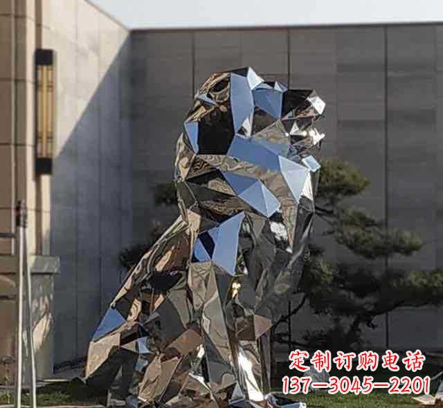 常州不锈钢狮子雕塑象征力量与美丽