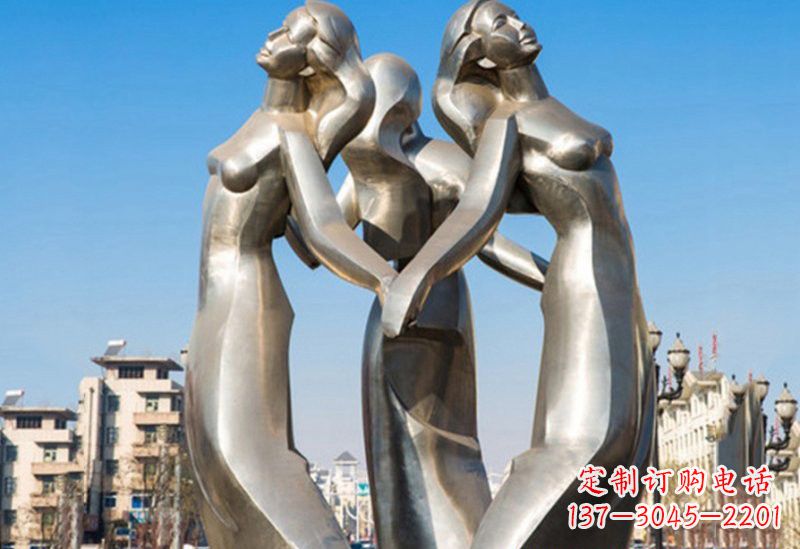 常州不锈钢女孩雕塑