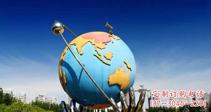 常州不锈钢地球雕塑一个充满环保意义的艺术品