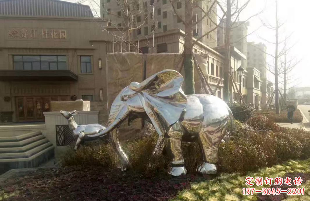 常州不锈钢大象雕塑——美轮美奂的艺术精品